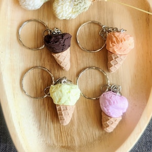 Eis schlüsselanhänger, Eiscreme Magnet, Anhänger, Magnet, Ton, niedlich, Schlüsselanhänger, Geschenk, Original, Eis, Eis am Stiel, Eis, Sahne, Gurt, Kegel