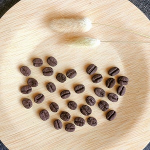 Set of 10 coffee bean magnets, coffee, bean, magnet, magnets, polymerclay, clay, cute, coffee bean, brown, kitchen, drink, coffee magnet
