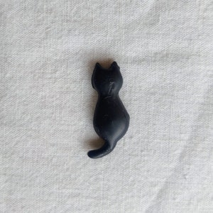 Cat magnets, Black cat, magnet, magnets, polymerclay, clay, cute magnet, fridge, white, orange, black, cat, cats, kitten, siamese, grey imagem 4