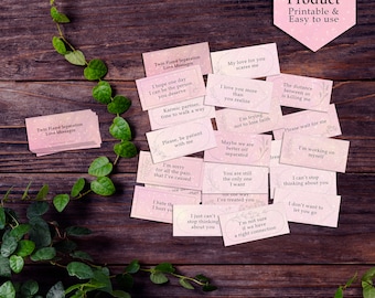Printable Love Messages Oracle Cards Digital Download - Etsy