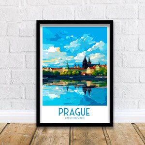 Prague Travel Print Wall Art Prague Wall Hanging Home Decoration Prague Czech Republic Gift For Art Lovers Prague Decor Prague Gifts Print