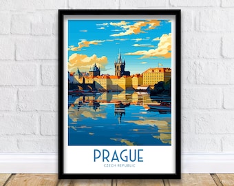 Prague Travel Print Wall Art Prague Wall Hanging Home Decoration Prague Czech Republic Gift For Art Lovers Prague Decor Prague Gifts Print