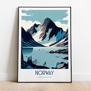 Norway Travel Print | Norway Poster | Norway Print | Norway | Norway Wall Art | Norway Travel Poster | Norway Art Print | Norway Travel Art