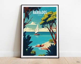 Barbados Print | Barbados Poster | Barbados | Barbados Wall Art | Barbados Art | Barbados Gift | Caribbean Poster | Barbados Travel