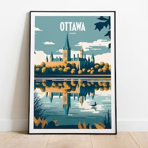 Ottawa Castle Travel Print | Canada Castle Travel Art | Ottawa Castle Canada Travel Print | Ottawa Print | Canada Travel Poster