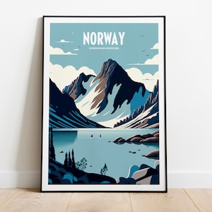Norway Travel Print | Norway Poster | Norway Print | Norway | Norway Wall Art | Norway Travel Poster | Norway Art Print | Norway Travel Art