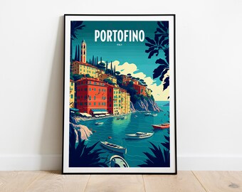 Portofino | Portofino-poster | Portofino-print | Italiaanse Rivièra | Italië-poster | Portofino, Italië | Portofinokunst | Portofino-muurkunst