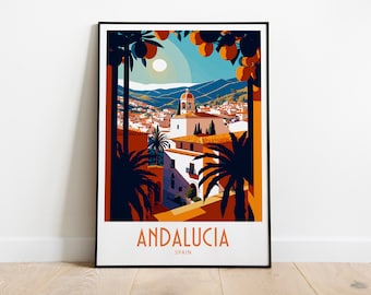 Andalucia Travel Print Spain Home Decor Landscape Art Andalucia Wall Art for Andalucia Spain Enthusiast Gift Wall Art Andalucia Spain