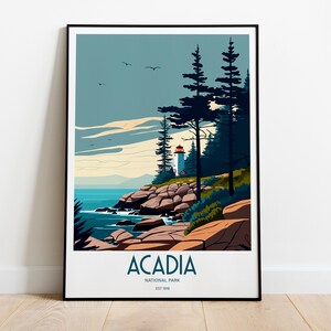 Acadia National Park | Acadia Print | National Park Print | National Park Poster | Acadia | Acadia Poster | Acadia Wall Art | National Park