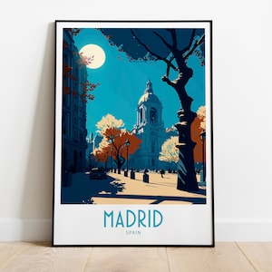 Madrid Travel Print Wall Art Madrid Spain Wall Hanging Home Decoration Madrid Spain Gift Art Lovers Wall Art Print Madrid Spain Scenic Art