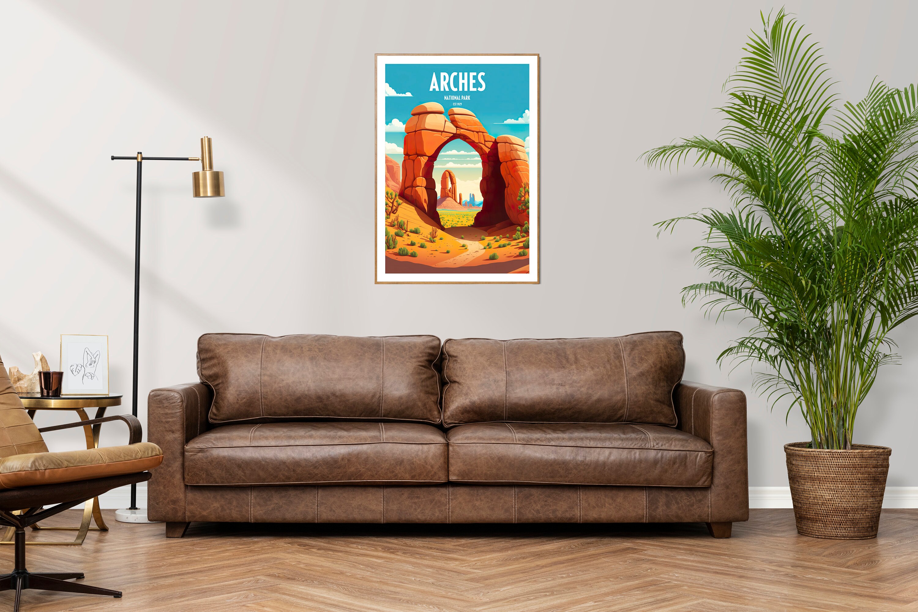 Discover Parc National Arches Vintage Voyage Poster