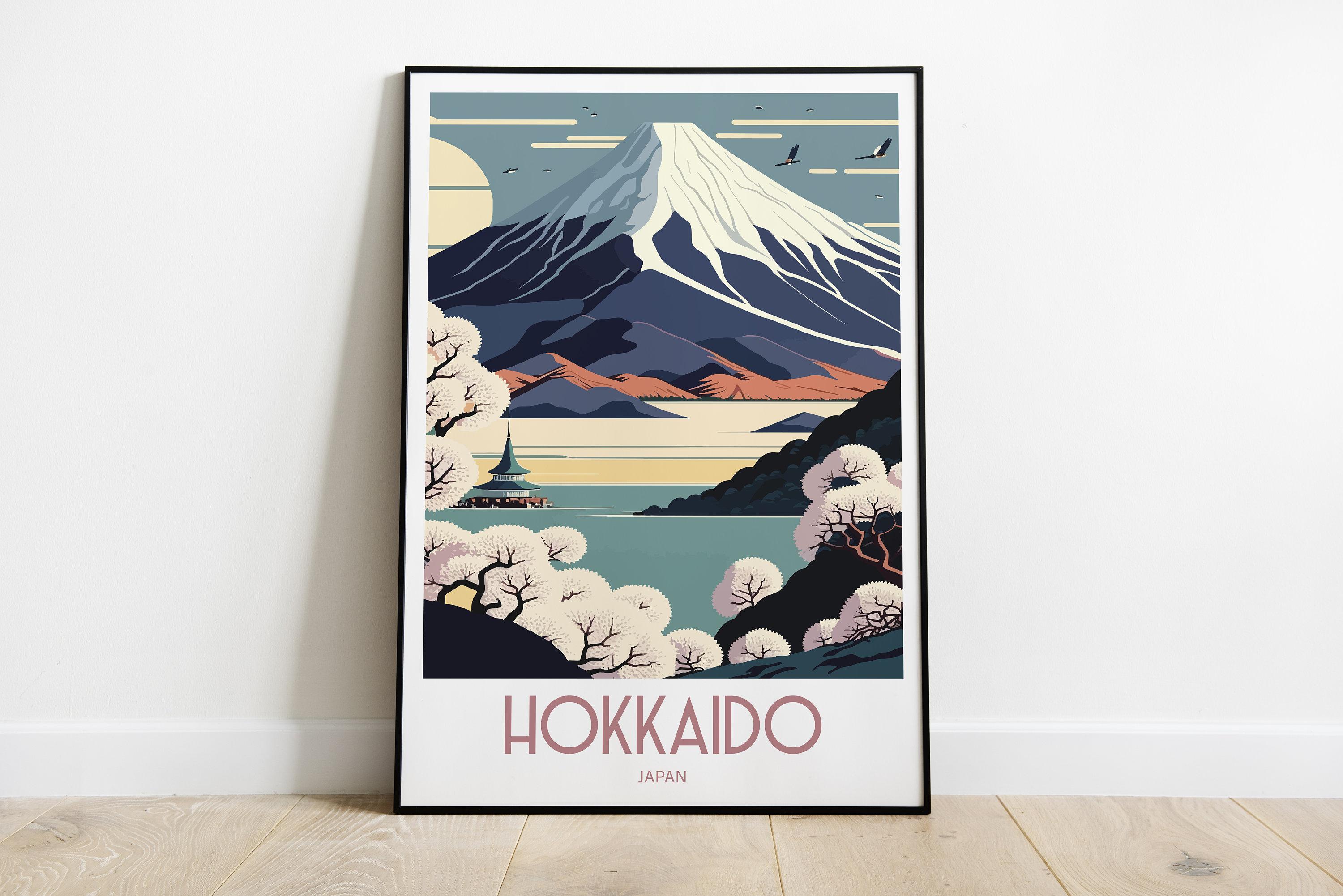 Hokkaido Travel Print Wall Art Hokkaido Travel Poster Gift for