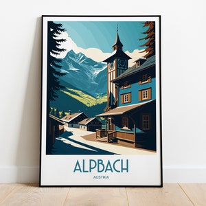 Alpbach Travel Print Alpbach Austria Poster Alpbach Home Decor Landscape Art Print Alpbach Austria Wall Art Alpbach Austria Wall Decor Gift