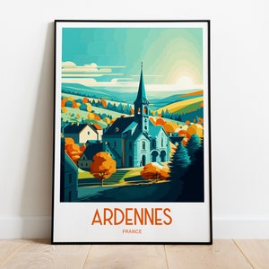 Ardennes Travel Print Ardennes France Poster Ardennes Home Decor Landscape Art Print Ardennes France Wall Art Ardennes France Scenic Gift