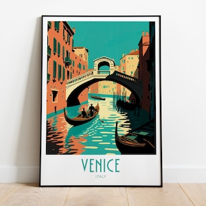 Venice Travel Print Wall Art Venice Italy Poster Venice Italy Wall Hanging Home Decoration Venice Gift Art Lover Venice Italy Scenic Print