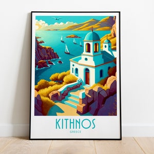 Kithnos Travel Print Wall Art Kithnos Greece Wall Hanging Home Decoration Kithnos Greece Gift For Art Lovers Kithnos Greece Decor Kithnos