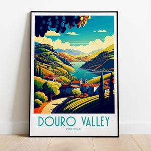 Douro Valley Travel Print Wall Art Douro Valley Wall Hanging Home Decoration Douro Valley Gift Art Lovers Wall Art Print Douro Valley Decor