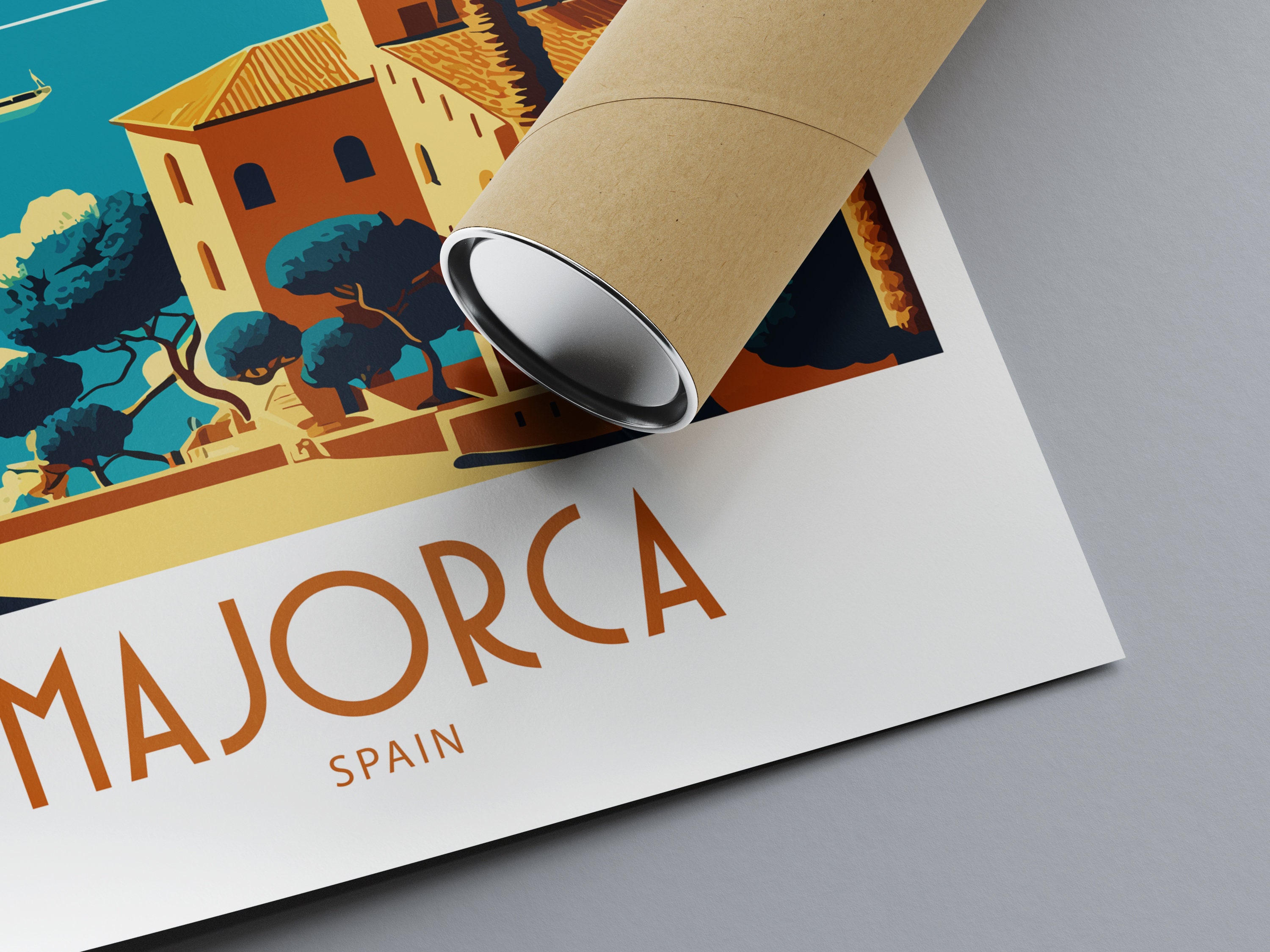 Majorca Travel Print Wall Art Majorca Wall Hanging Home Decoration ...