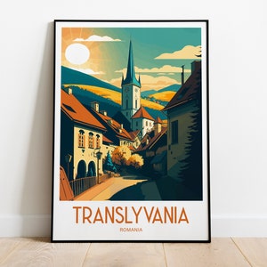 Transylvania Travel Print Wall Art Transylvania Romania Wall Hanging Home Decoration Transylvania Gift Art Lovers Print Transylvania Romania