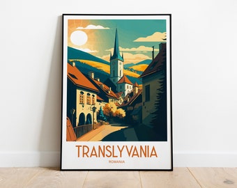 Transylvania Travel Print Wall Art Transylvania Romania Wall Hanging Home Decoration Transylvania Gift Art Lovers Print Transylvania Romania