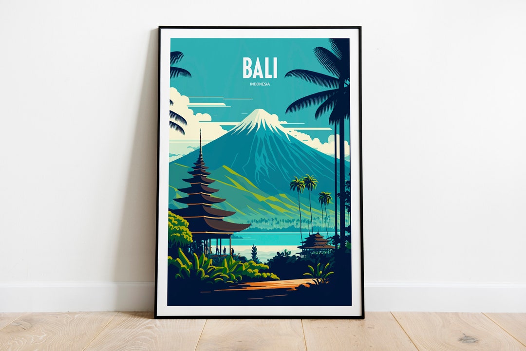 Bali Travel Print Bali Print Bali Poster Bali Wall Art Bali Travel