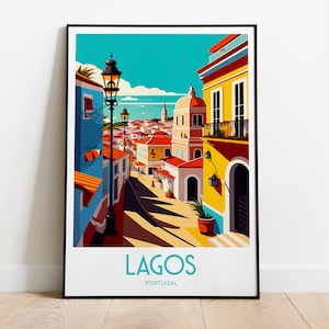 Lagos Portugal Travel Print Wall Art Lagos Portugal Travel Poster Gift For Lagos Scenery Wall Art Lagos Portugal City Wall Art Lagos Gift