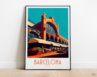 Barcelona Travel Print Wall Art Barcelona Wall Hanging Home Decoration Barcelona Spain Gift Art Lovers Wall Art Print Barcelona Décor Poster