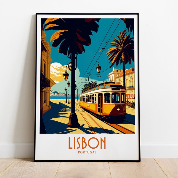 Lisbon Travel Print Wall Art Lisbon Portugal Wall Hanging Home Decoration Lisbon Portugal Gift Art Lovers Wall Art Print Lisbon Portugal