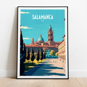 Salamanca Spain Travel Print | Salamanca Spain City Travel Art | Salamanca Spanish City Travel Print | Capital City Spain Print |  Salamanca