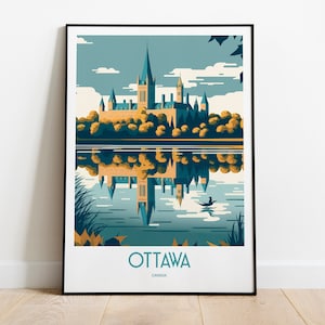 Ottawa Castle Travel Print | Canada Castle Travel Art | Ottawa Castle Canada Travel Print | Ottawa Print | Canada Travel Poster