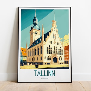 Tallinn Travel Print Wall Art Tallinn Norway Wall Hanging Home Decoration Tallinn  Gift Art Lovers Print Tallinn Norway Wall Art Tallinn