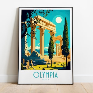 Olympia Travel Print Wall Art Olympia Greece Wall Hanging Home Decoration Olympia Greece Gift For Art Lovers Olympia Greece Decor Olympia