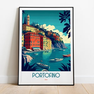 Portofino | Portofino Poster | Portofino Print | Italian Riviera | Italy Poster | Portofino Italy | Portofino Art | Portofino Wall Art
