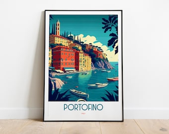 Portofino | Portofino-poster | Portofino-print | Italiaanse Rivièra | Italië-poster | Portofino, Italië | Portofinokunst | Portofino-muurkunst