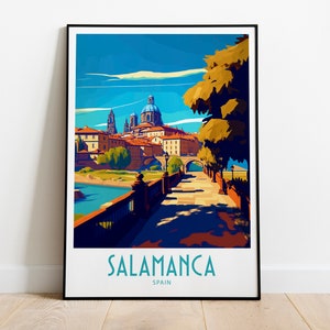 Salamanca Travel Print Wall Art Salamanca Spain Wall Hanging Home Decoration Salamanca Spain Gift Art Lovers Art Salamanca Wall Decor Art