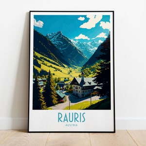Rauris Travel Print Wall Art Rauris Austria Wall Hanging Home Decoration Rauris Austria Gift Art Lovers Rauris Print Wall Art Rauris Scenic