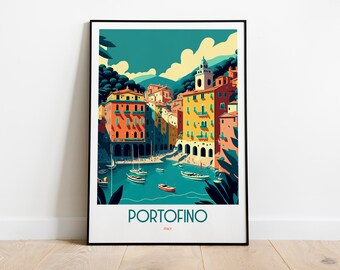 Portofino | Portofino-poster | Portofino-print | Italiaanse Rivièra | Italië-poster | Portofino, Italië | Portofinokunst | Portofino-muurkunst