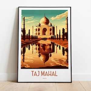 Taj Mahal Print | Taj Mahal Poster | Taj Mahal Wall Art | Taj Mahal | India Print | India Poster | Taj Mahal Art | Taj Mahal Decor | Agra
