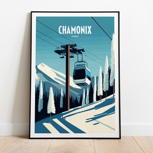 Chamonix Poster | Chamonix | Chamonix Print | Chamonix France | Chamonix Wall Art | Ski Poster | Mont Blanc | Chamonix Art | Chamonix Mont