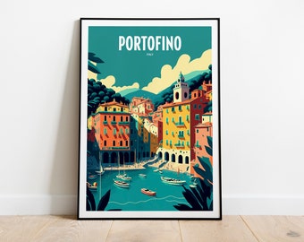 Portofino | Portofino-poster | Portofino-print | Italiaanse Rivièra | Italië-poster | Portofino, Italië | Portofinokunst | Portofino-muurkunst