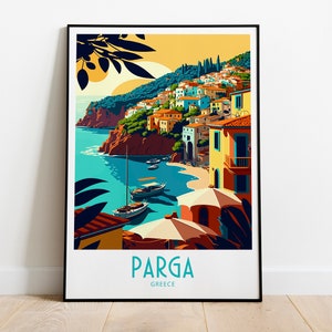 Parga Travel Print Wall Art Parga Greece Wall Hanging Home Decoration Parga Greece Gift For Art Lovers Parga Greece Decor Parga Wall Decor