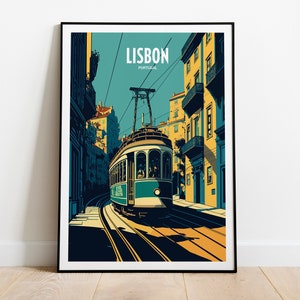 Lisbon Portugal Travel Print | Portugal Travel Art | Lisbon Tram Travel Print | Portugal City Travel Print | Lisbon Tram Travel Poster