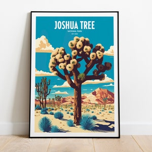 Joshua Tree National Park Travel Print | National Park Travel Art | Joshua Tree Travel Print | USA National Park | Joshua Tree Travel Poster