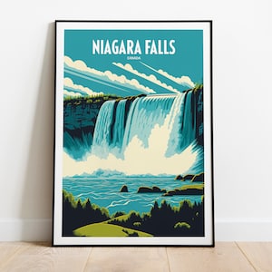 Niagara Falls Travel Print | Canadian Travel Art | Niagara Falls Canada Travel Print | Niagara Falls Art Travel Print | Canada Travel Poster
