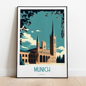 Munich Poster | Munich Print | Munich Wall Art | Munich Travel Print | Munich | Germany Poster | Germany Print | Munich Art Print | Germany