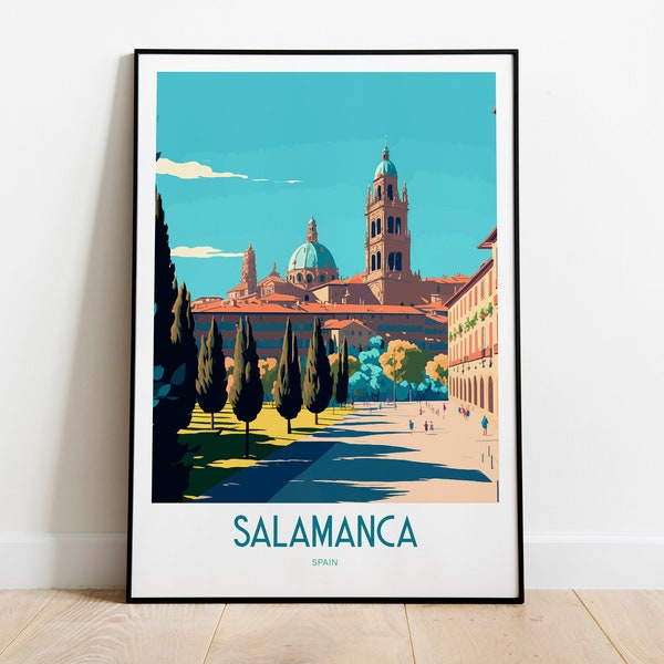 Salamanca España Impresión de viajes / Salamanca España Ciudad Viaje Arte / Salamanca Ciudad Española Impresión de viajes / Ciudad Capital España Impresión / Salamanca