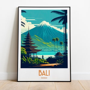 Bali Travel Print | Bali Print | Bali Poster | Bali Wall Art | Bali Travel Poster | Indonesia | Bali Art Print | Bali Indonesia | Bali