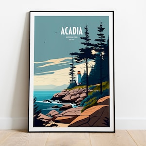 Acadia National Park | Acadia Print | National Park Print | National Park Poster | Acadia | Acadia Poster | Acadia Wall Art | National Park