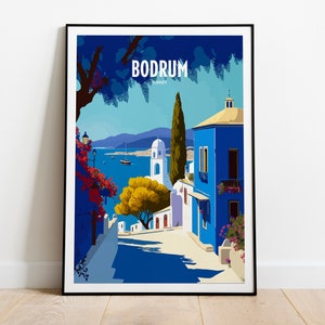Travel Print Bodrum Turkey Wall Art Bodrum Travel Poster Gift For Bodrum Scenery Wall Art Bodrum Turkey City Wall Art Gift For Bodrum Turkey