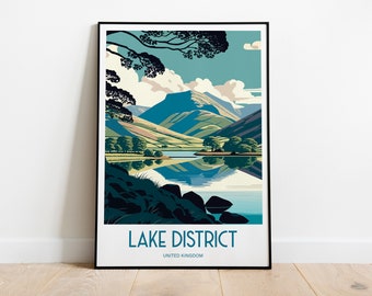 Lake District Print | Lake District Poster | Lake District Art | Lake District | Lake District Gift | Cumbria Print | Lake District Prints